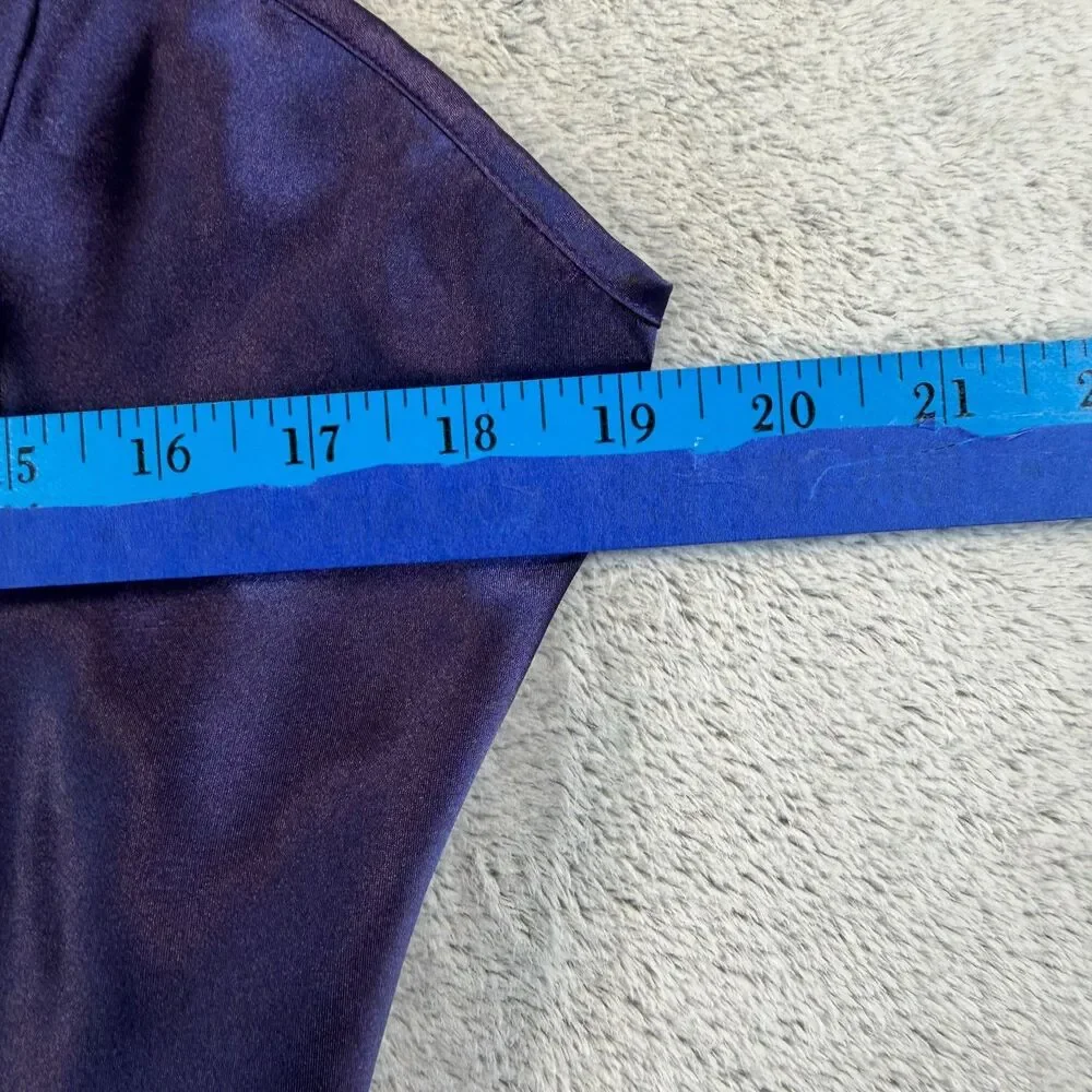 Vintage Sophia by Delicates Large Purple Satin Nightgown Long Chemise Lingerie